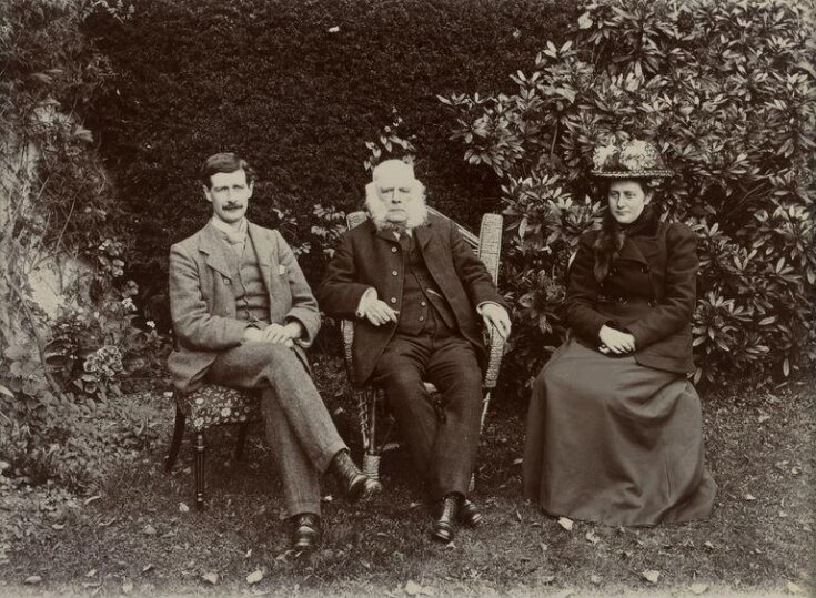 Photograph of Walter Potter, Rupert Potter and Beatrix Potter top image