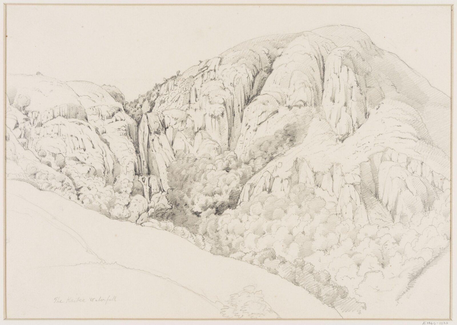 The Kaitee Waterfall, c.1842