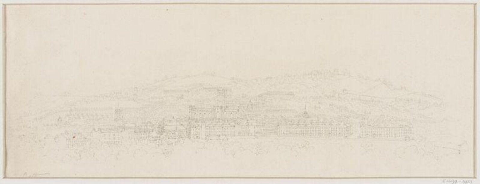 Panoramic view of Bath, 19th century