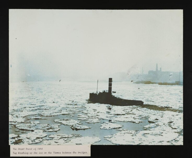 The Great Frost of 1894, Tug Breaking Up Ice on the Thames top image