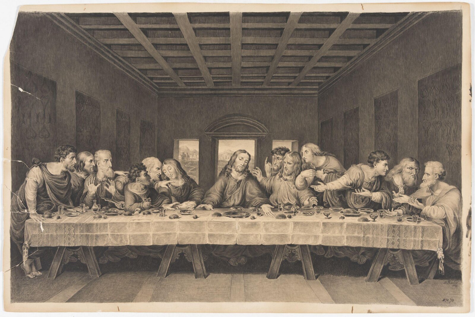 The Lord's Supper, Thomas Dalling Barlee, 19th century