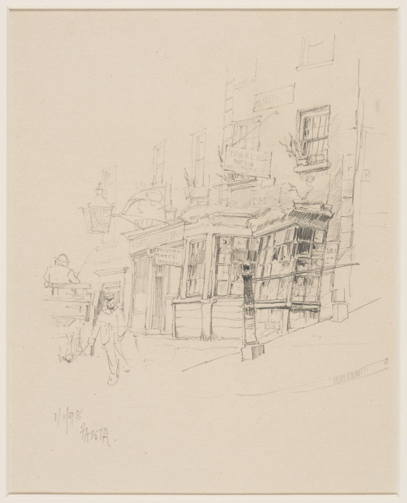 drawing, Francis Abel William Taylor Armstrong, 1 January 1898