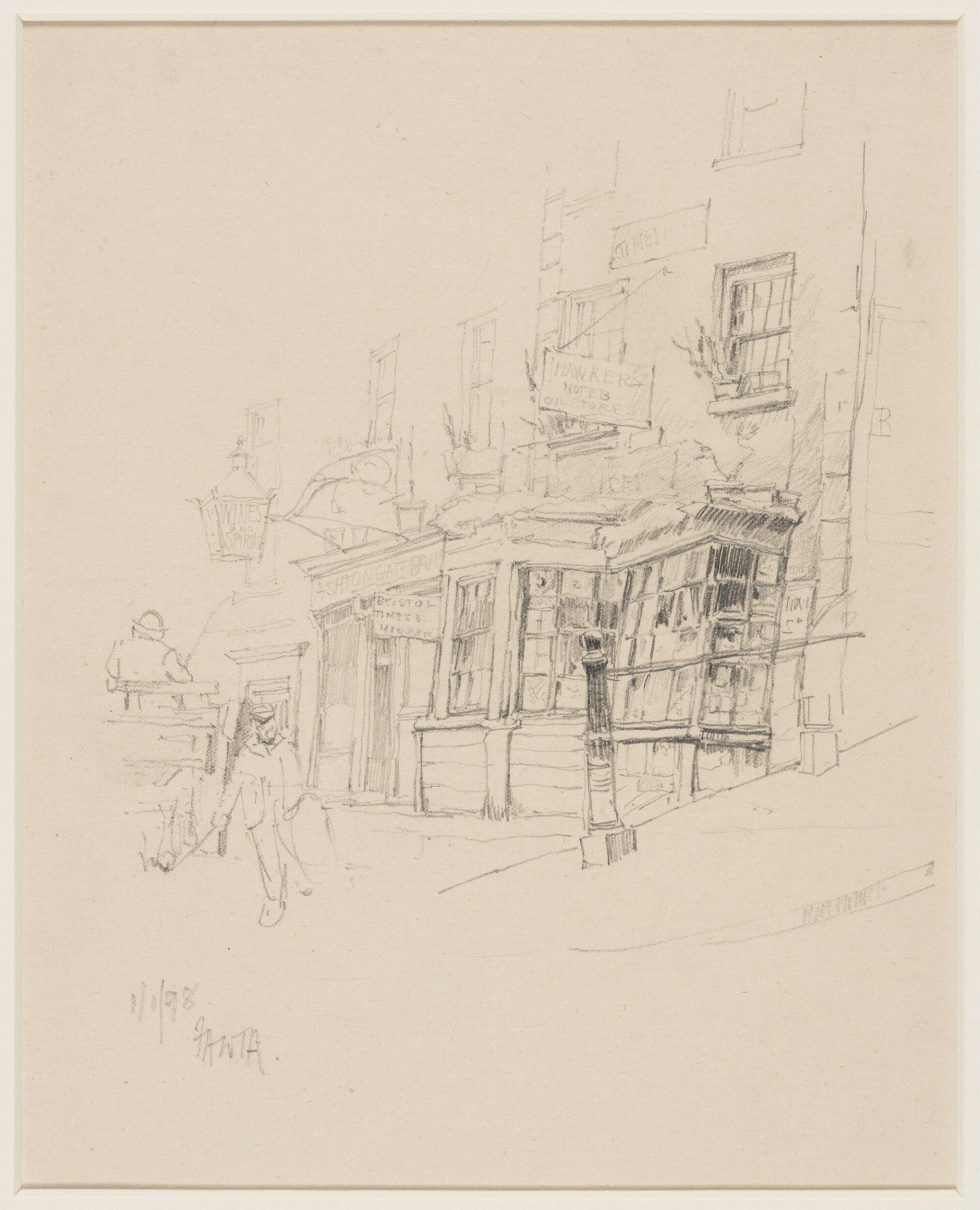drawing, Francis Abel William Taylor Armstrong, 1 January 1898