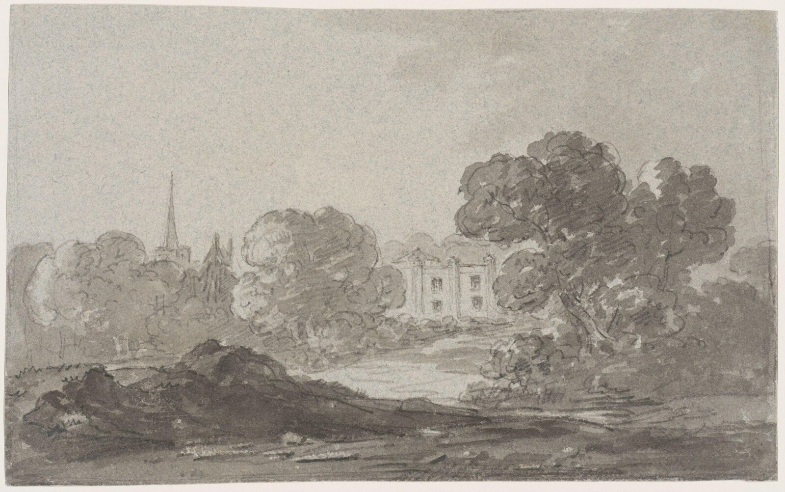 Drawing, George Howland Beaumont, 1783-1822