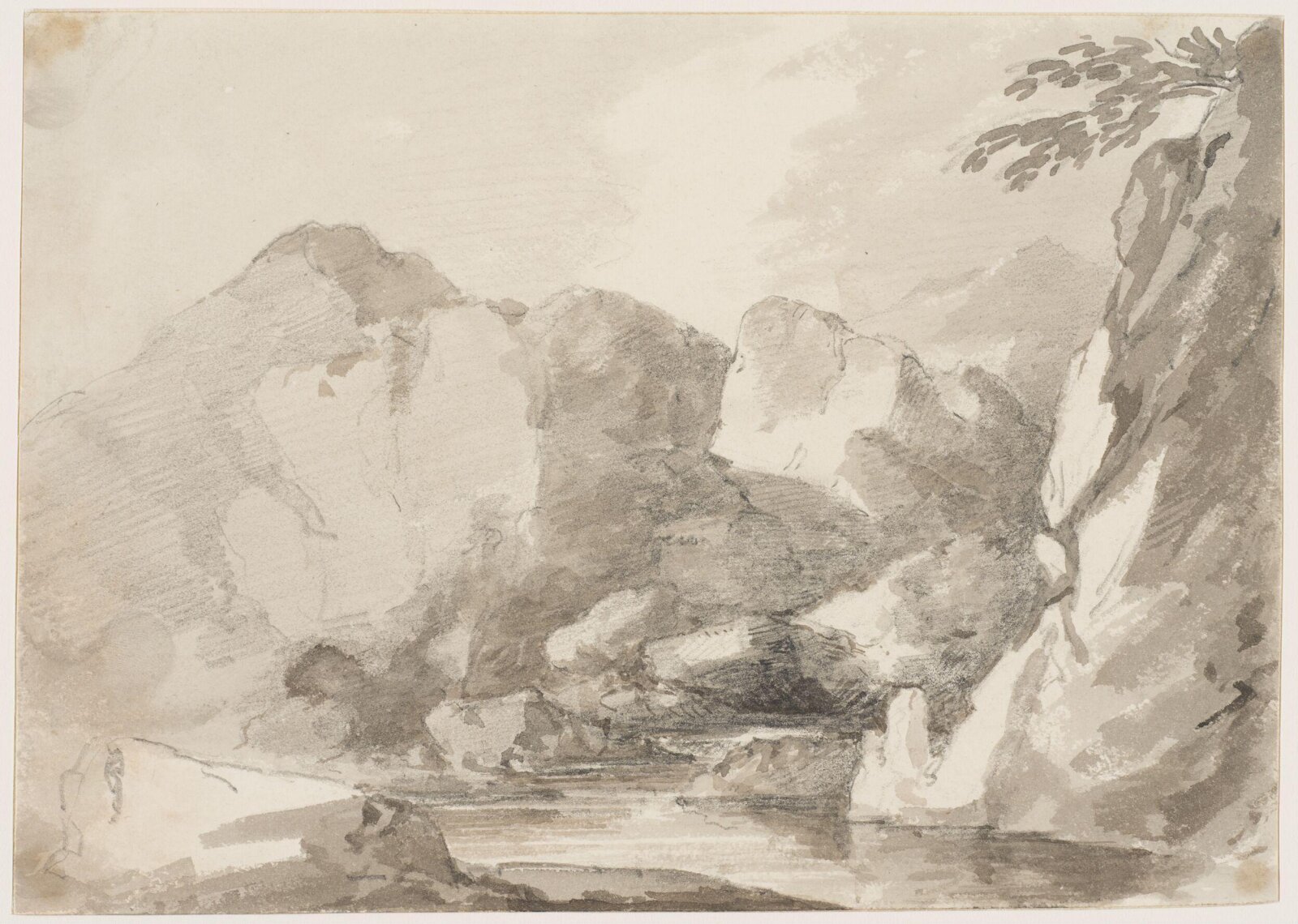 Drawing, George Howland Beaumont, 1783-1822