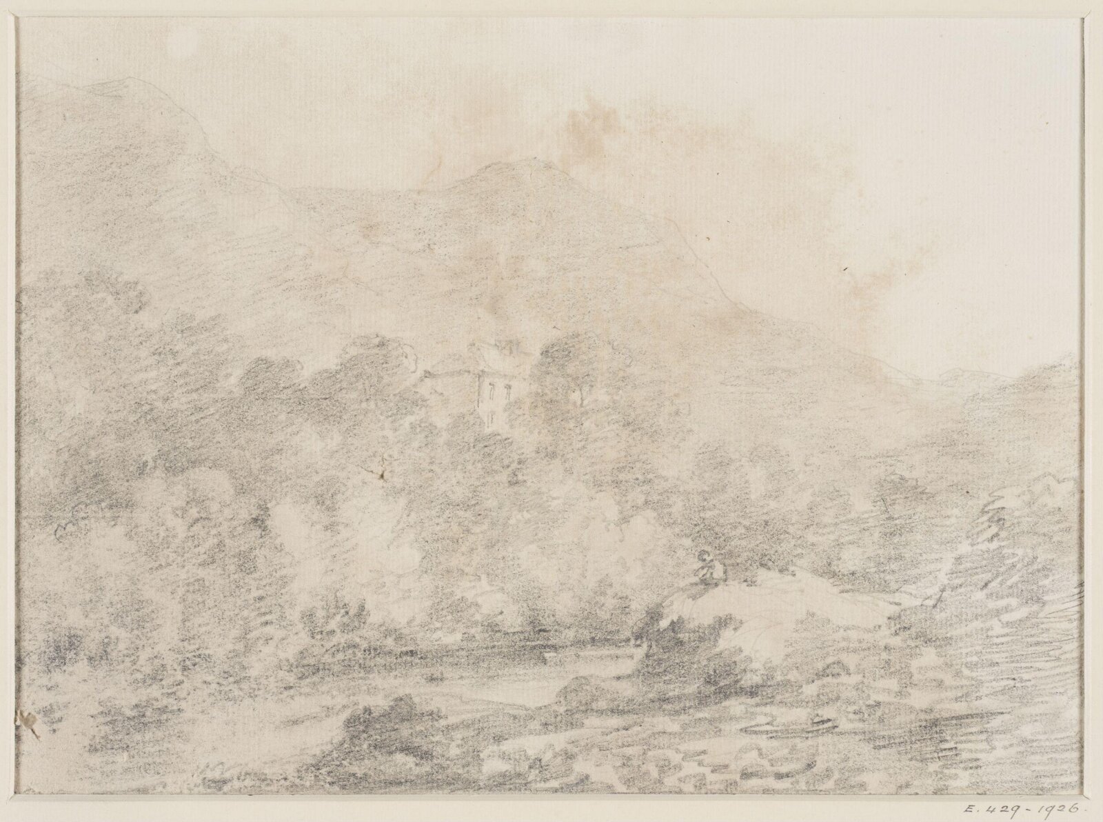 Drawing, George Howland Beaumont, 1783-1822