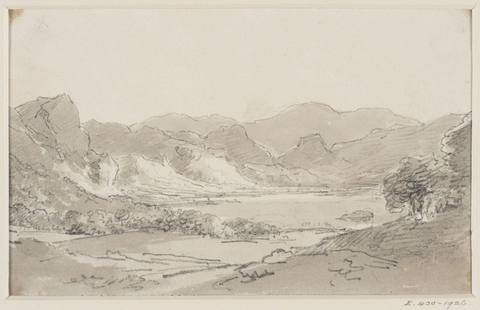 Drawing, George Howland Beaumont, 1783-1822