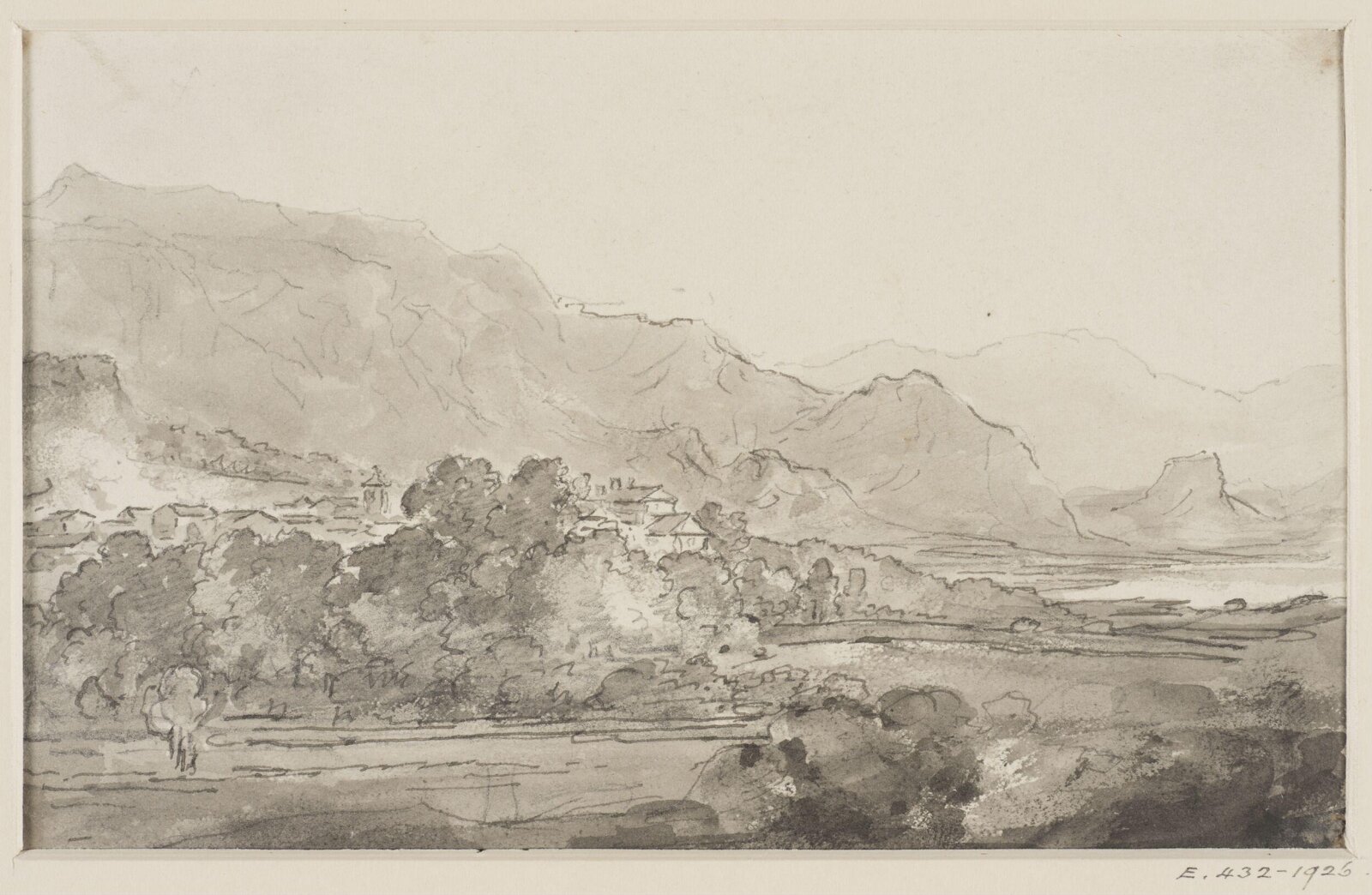 Drawing, George Howland Beaumont, 1783-1822