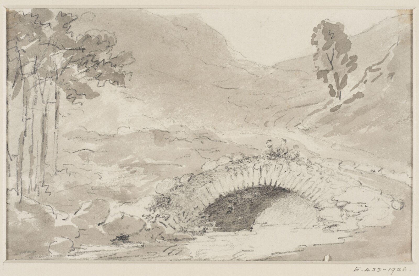 Drawing, George Howland Beaumont, 1783-1822