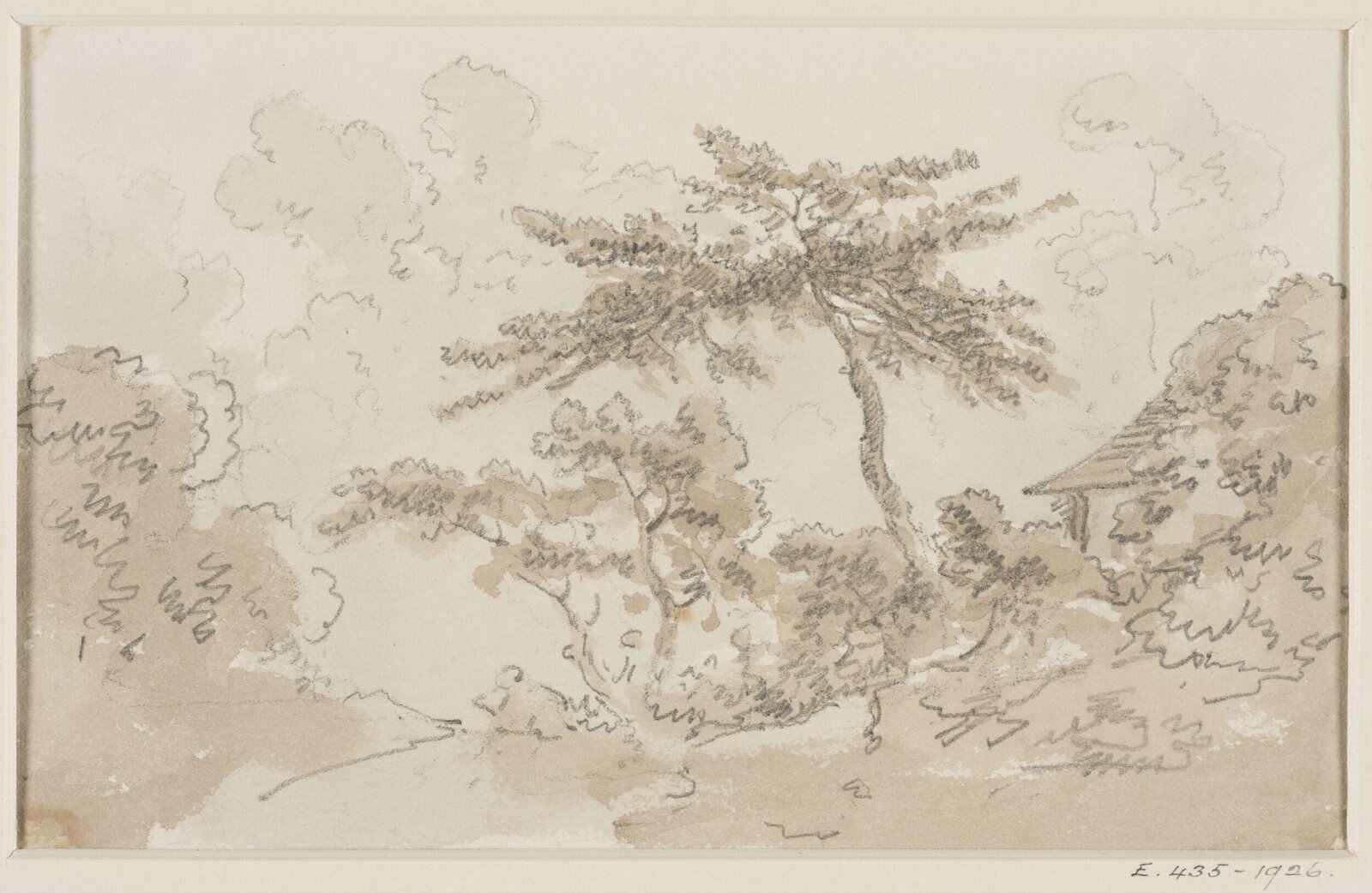 Drawing, George Howland Beaumont, 1783-1822