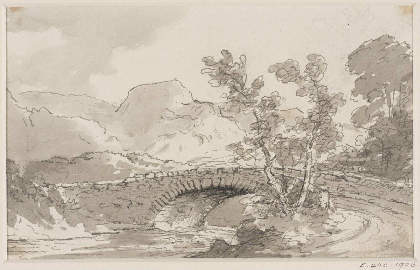 Drawing, George Howland Beaumont, 1783-1822