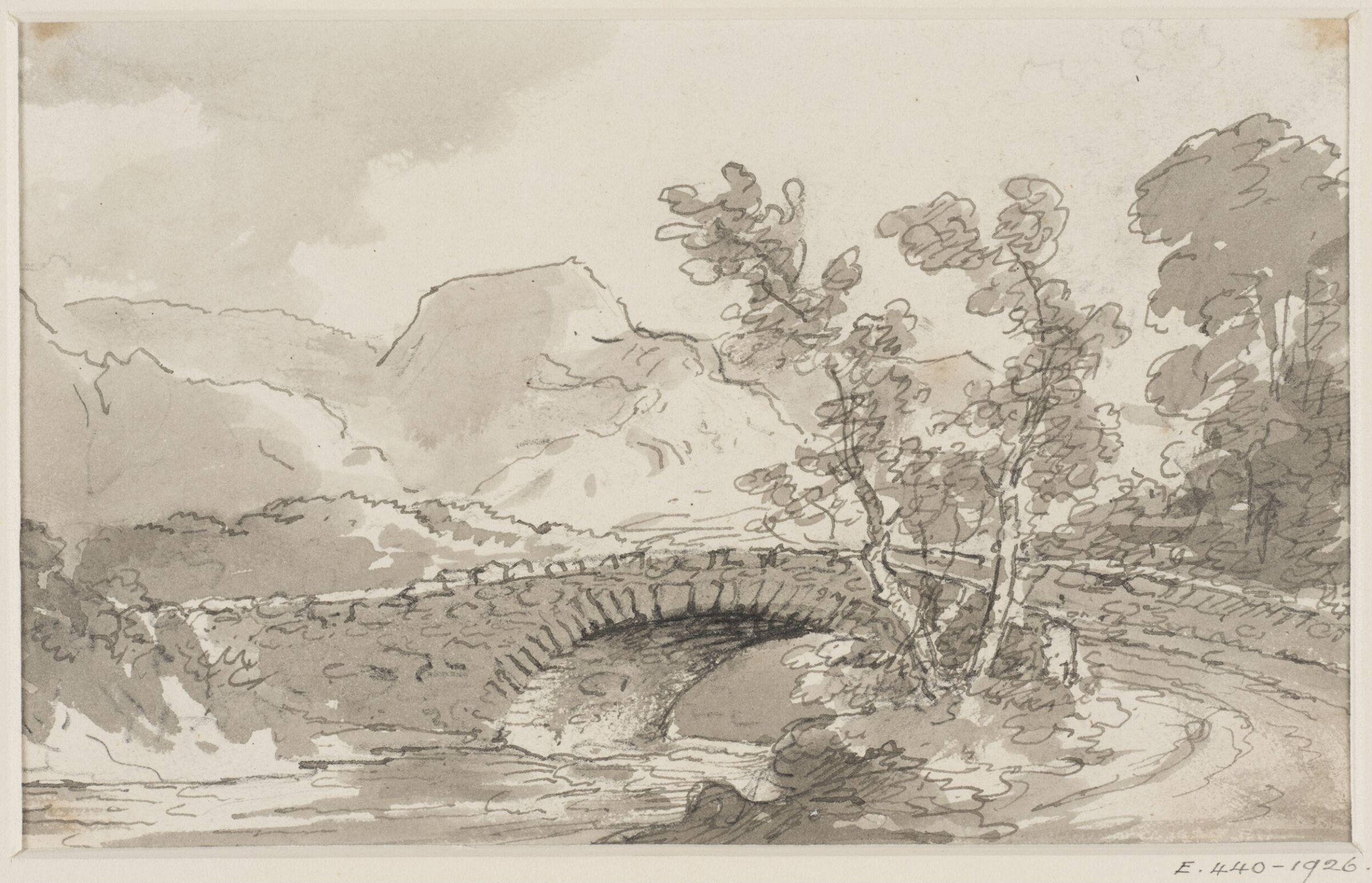 Drawing, George Howland Beaumont, 1783-1822