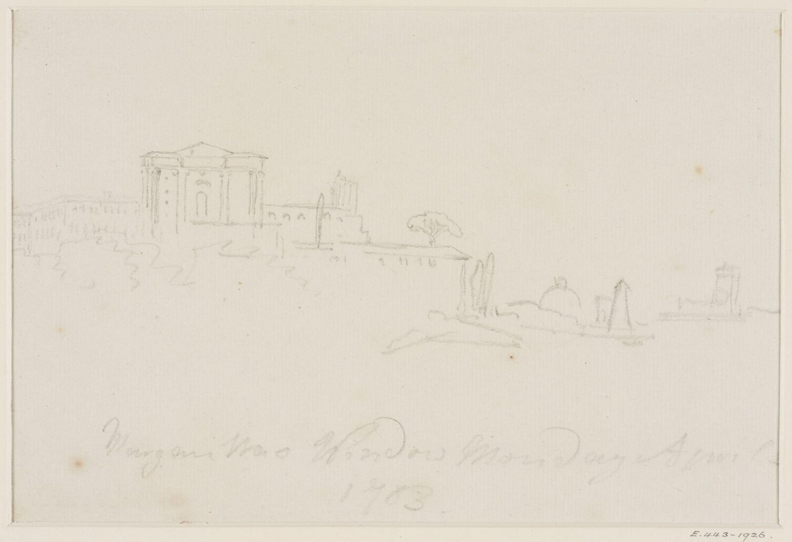 Drawing, George Howland Beaumont, 1783-1822