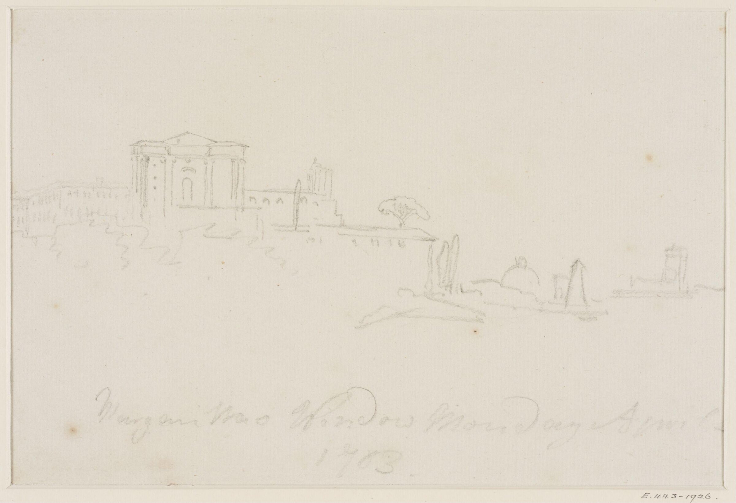 Drawing, George Howland Beaumont, 1783-1822