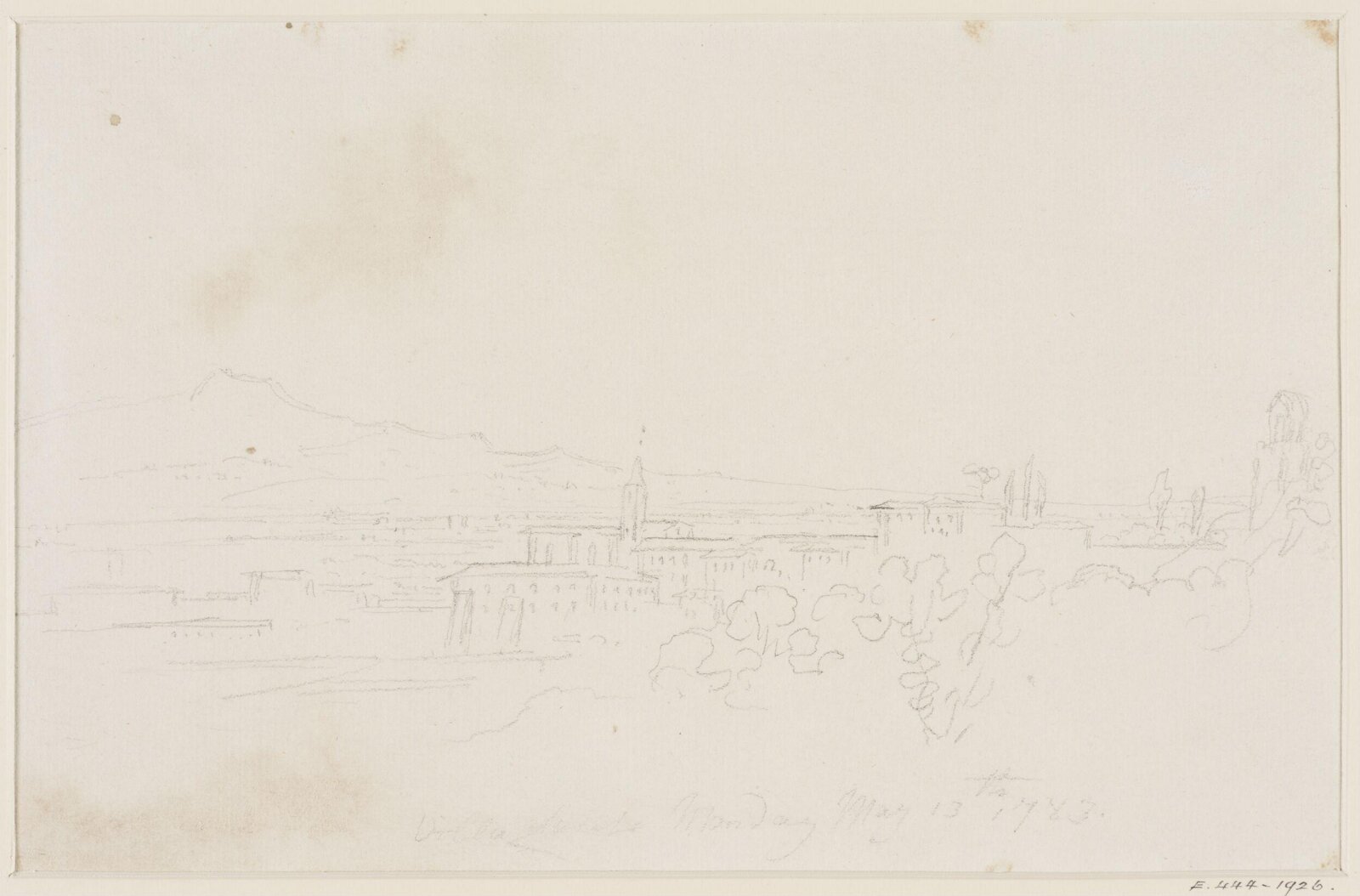 Drawing, George Howland Beaumont, 1783-1822