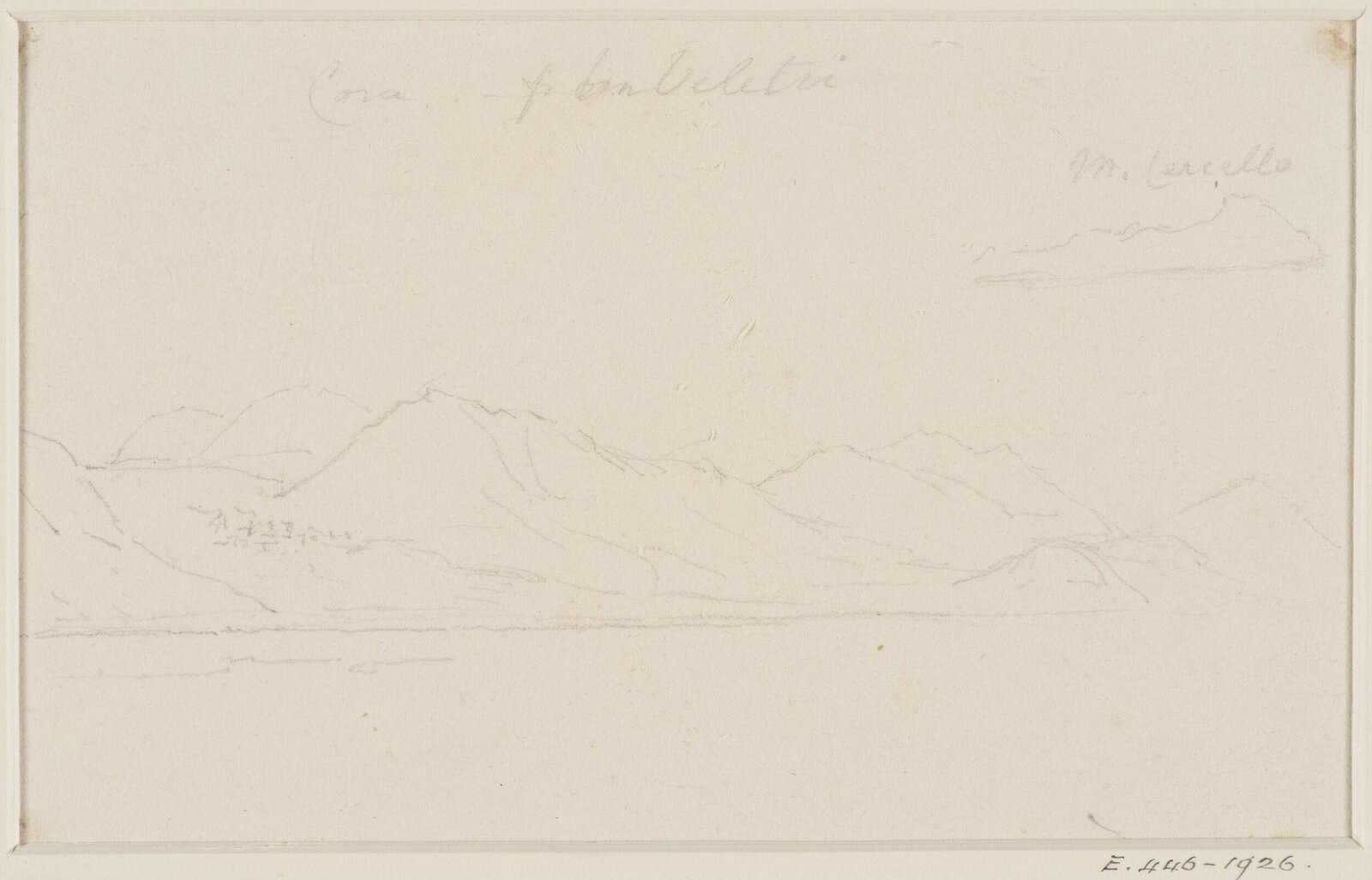 Drawing, George Howland Beaumont, 1783-1822