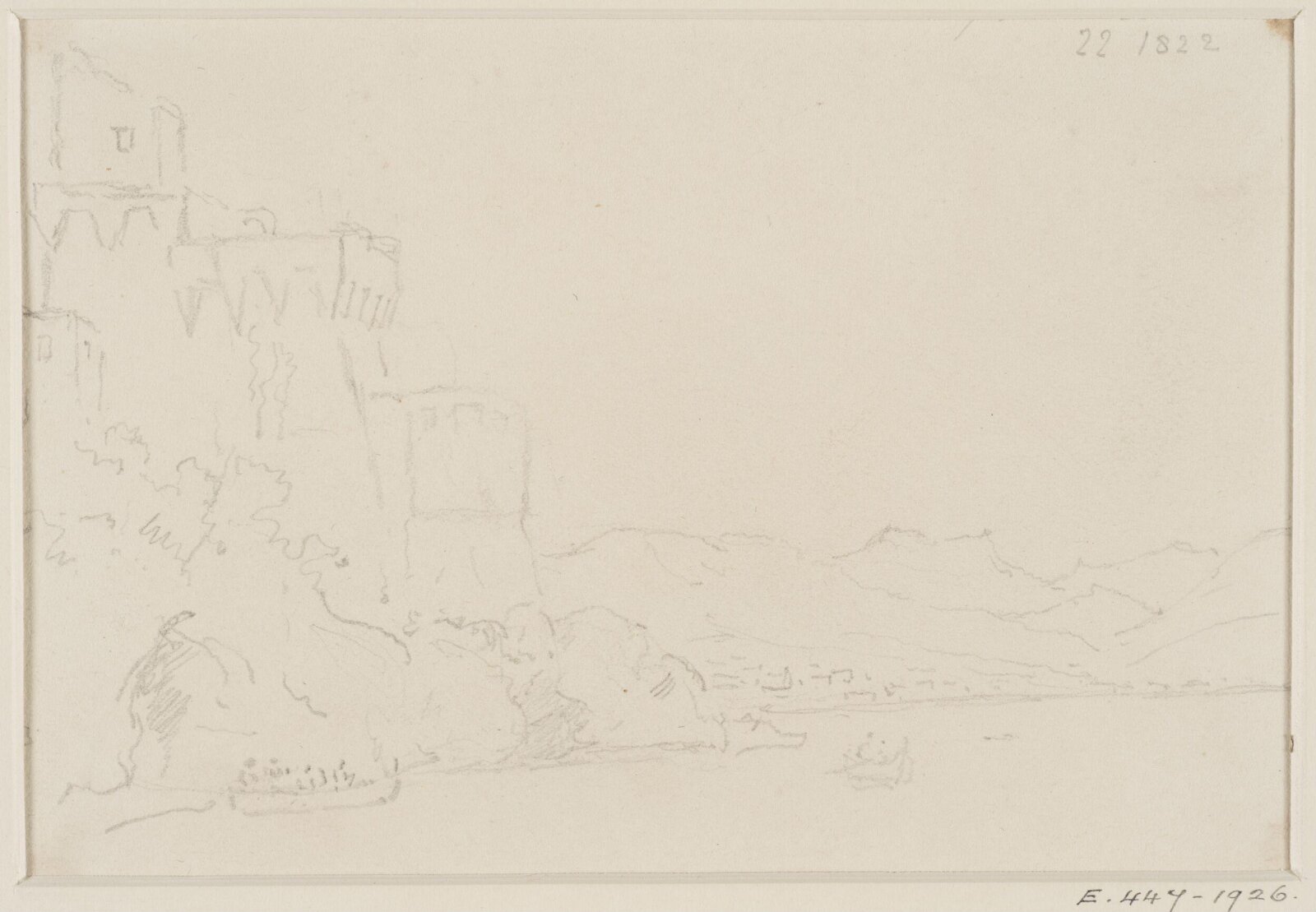Drawing, George Howland Beaumont, 1783-1822