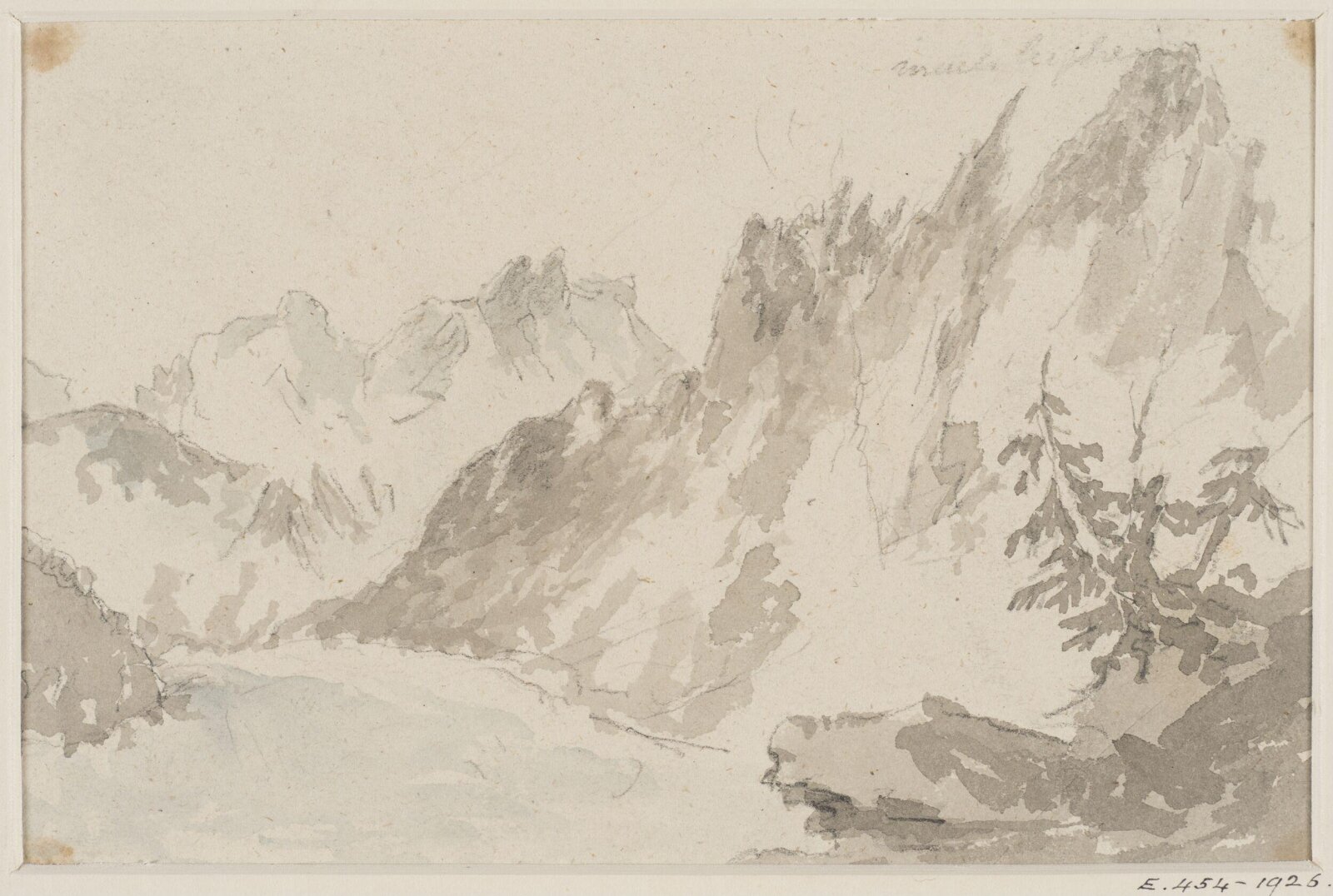 Drawing, George Howland Beaumont, 1783-1822