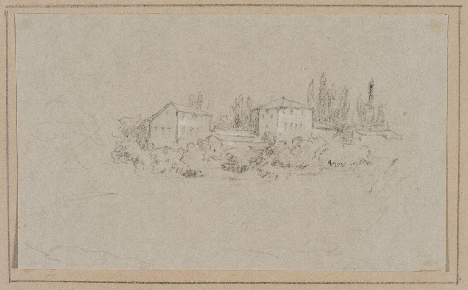 Drawing, George Howland Beaumont, 1783-1822