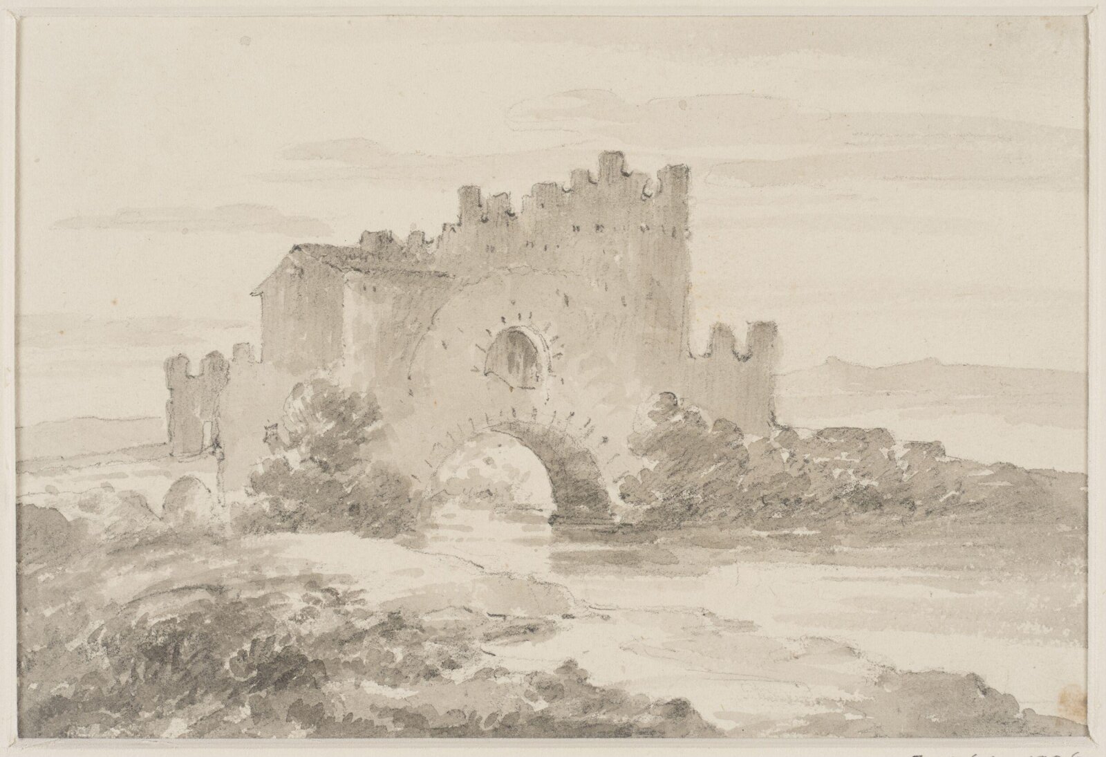 Drawing, George Howland Beaumont, 1783-1822