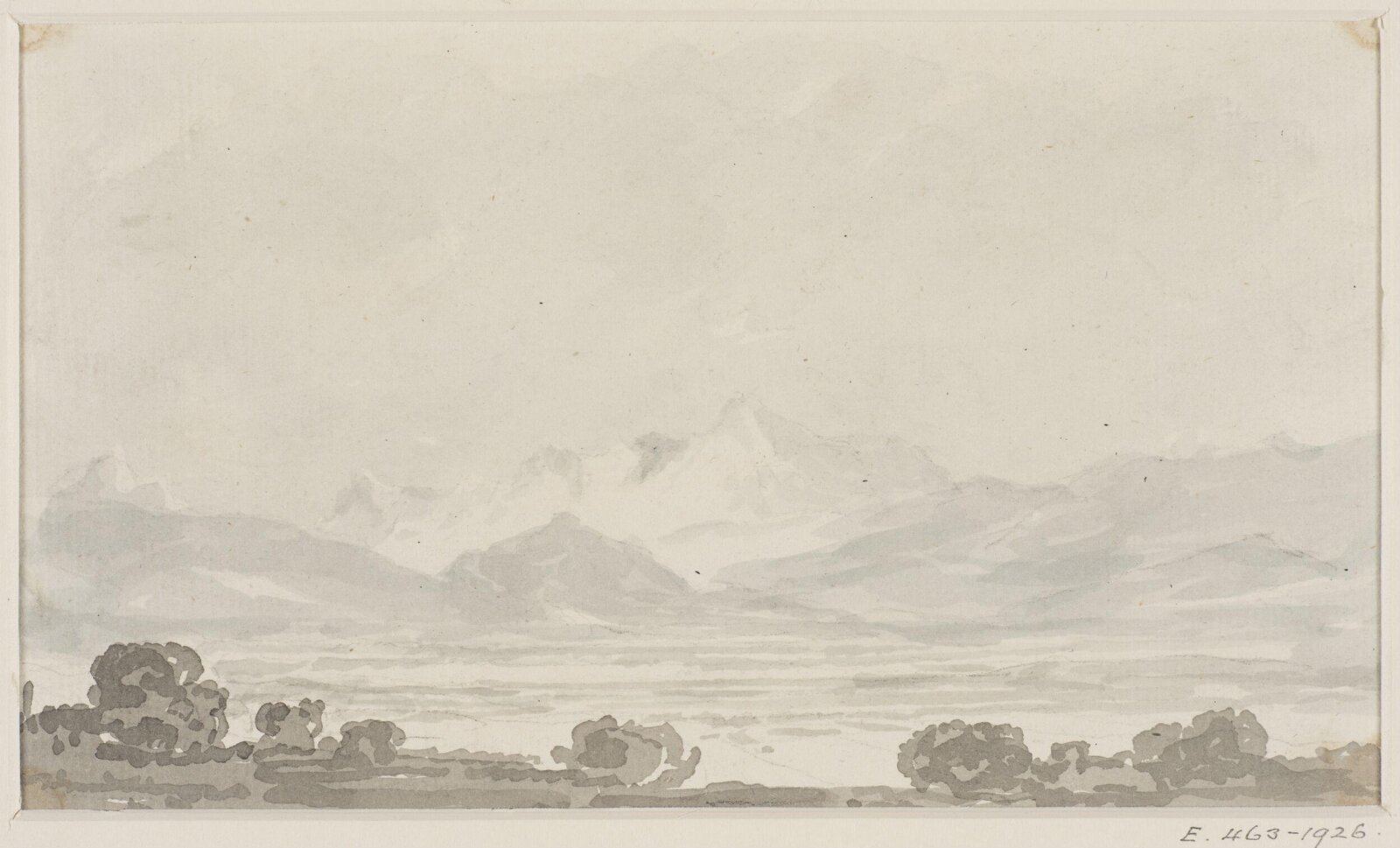 Drawing, George Howland Beaumont, 1783-1822
