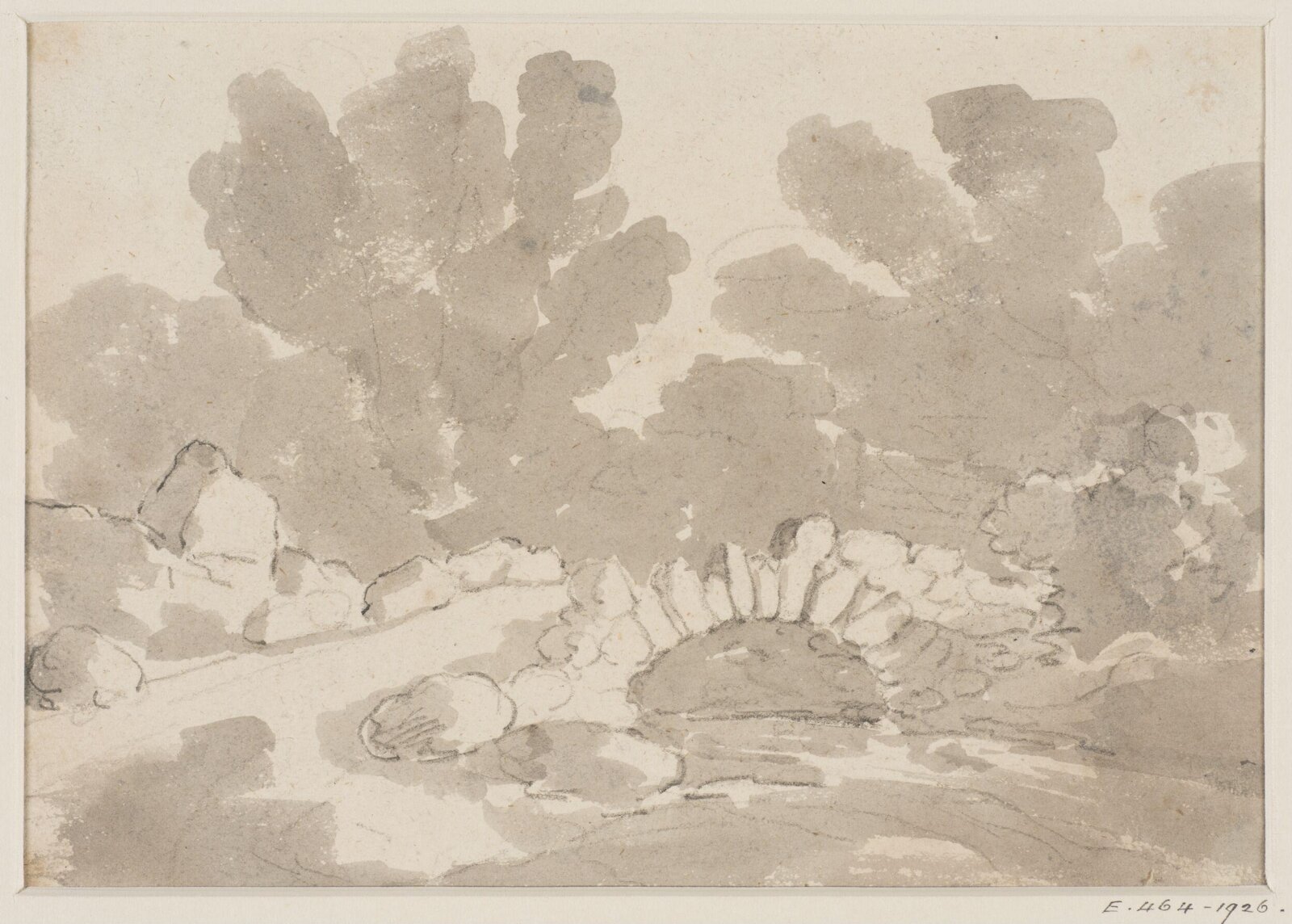 Drawing, George Howland Beaumont, 1783-1822