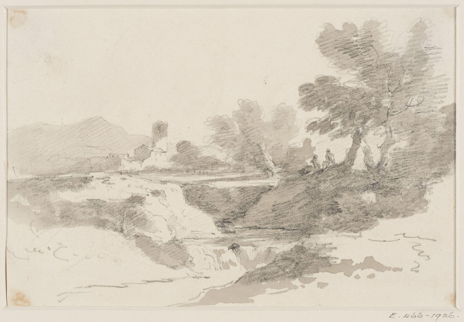 Drawing, George Howland Beaumont, 1783-1822