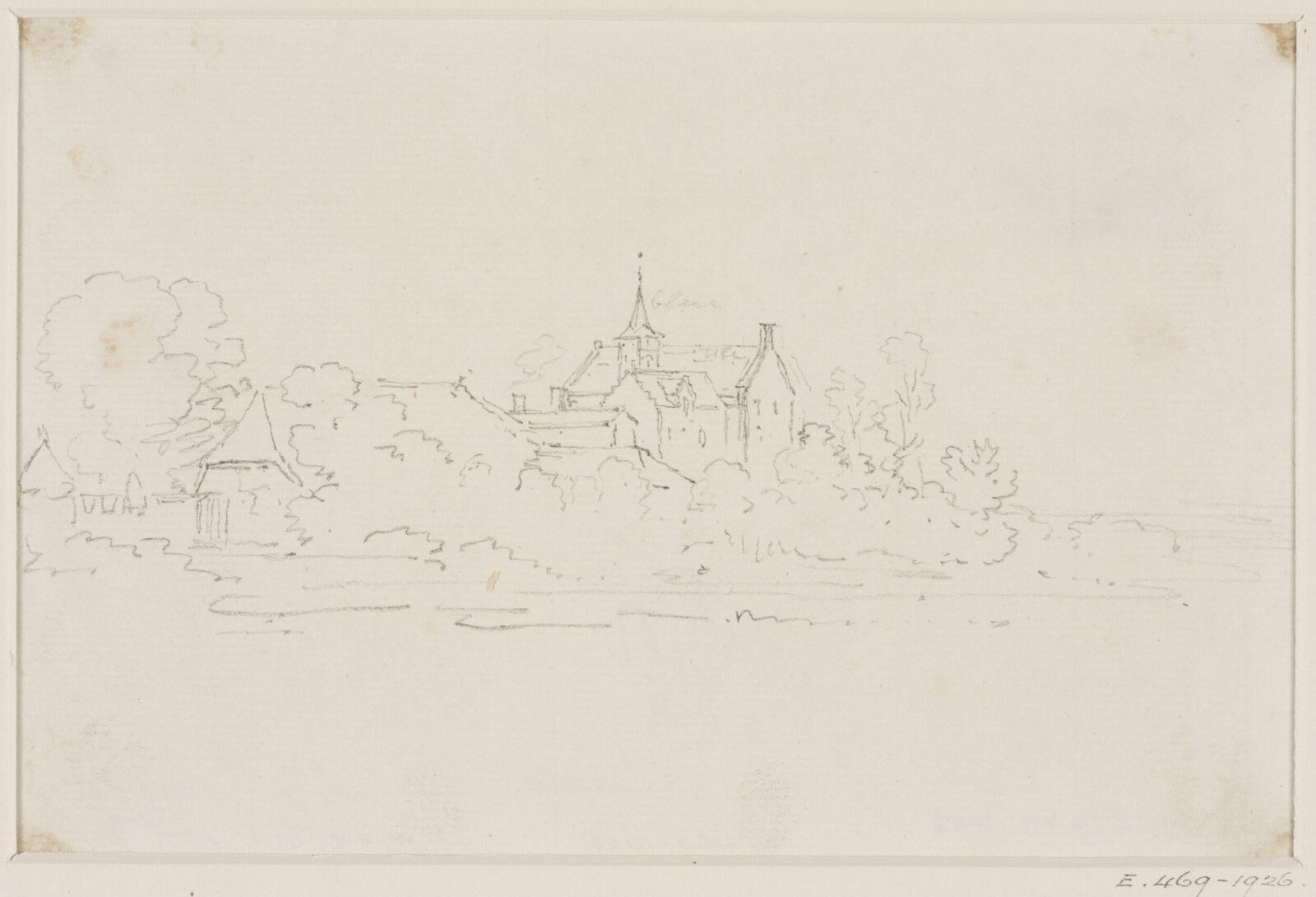 Drawing, George Howland Beaumont, 1783-1822