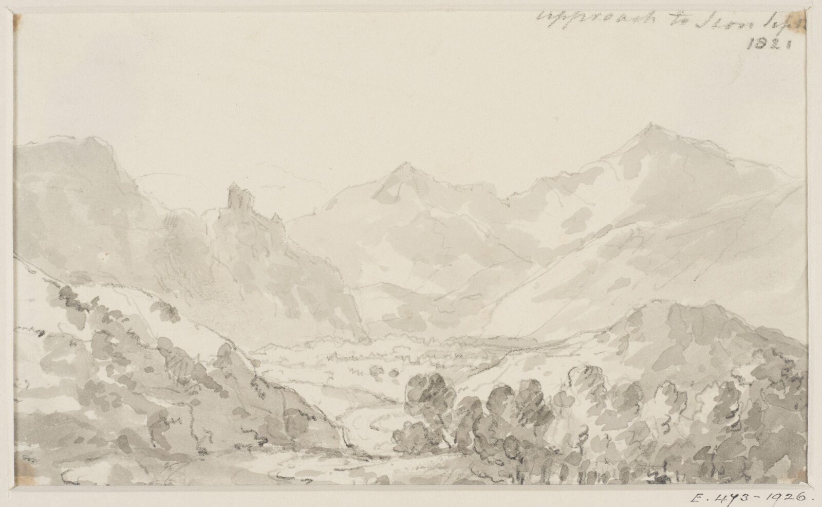 Drawing, George Howland Beaumont, 1783-1822