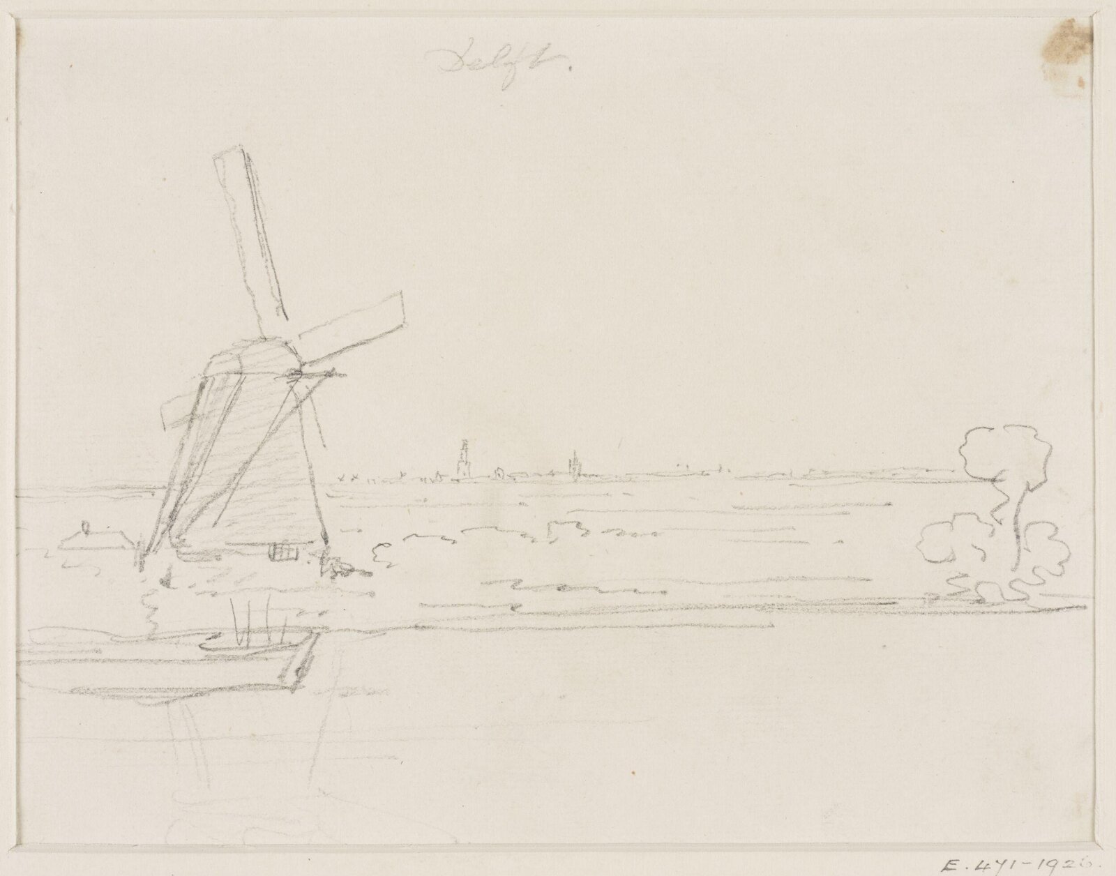 Drawing, George Howland Beaumont, 1783-1822