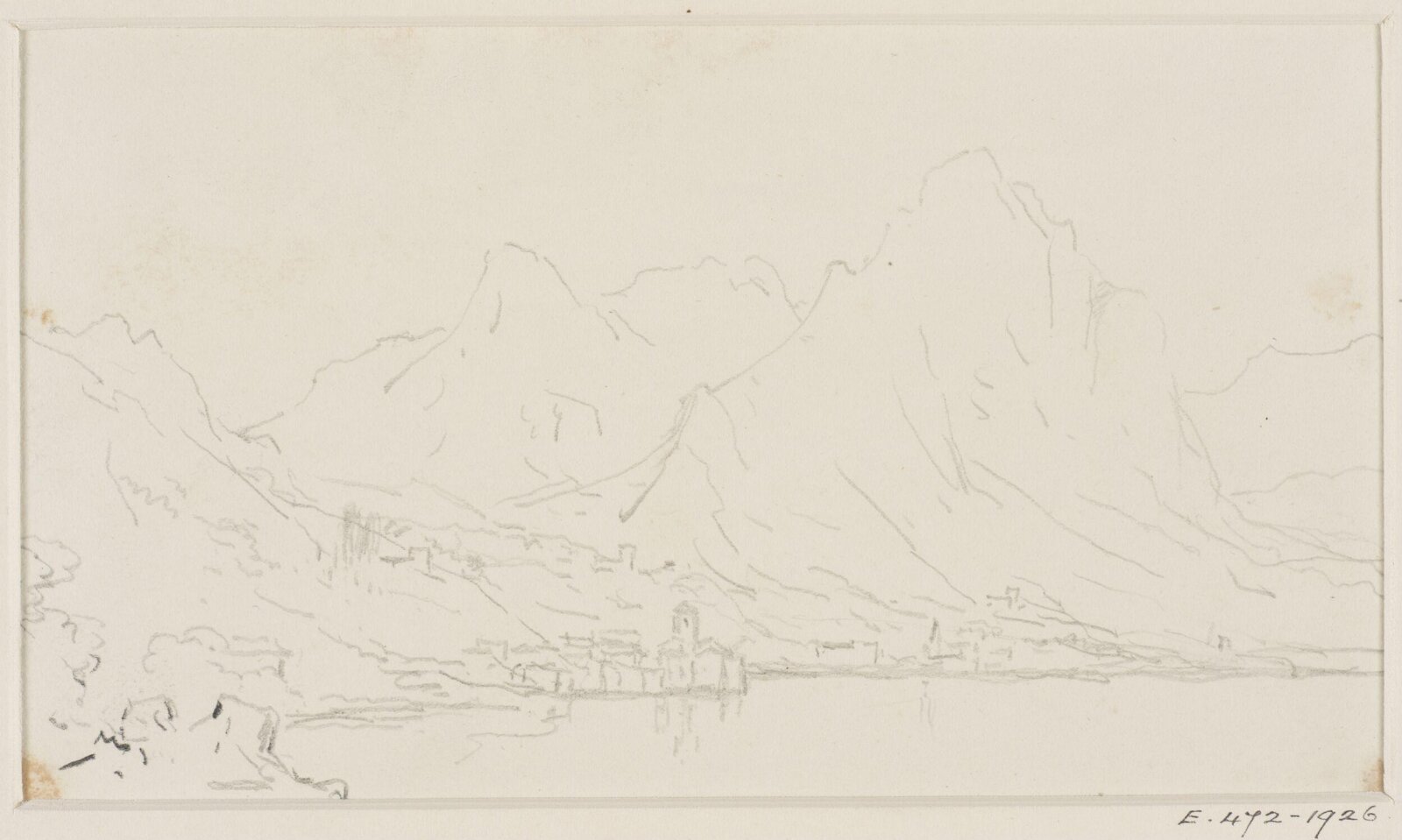 Drawing, George Howland Beaumont, 1783-1822