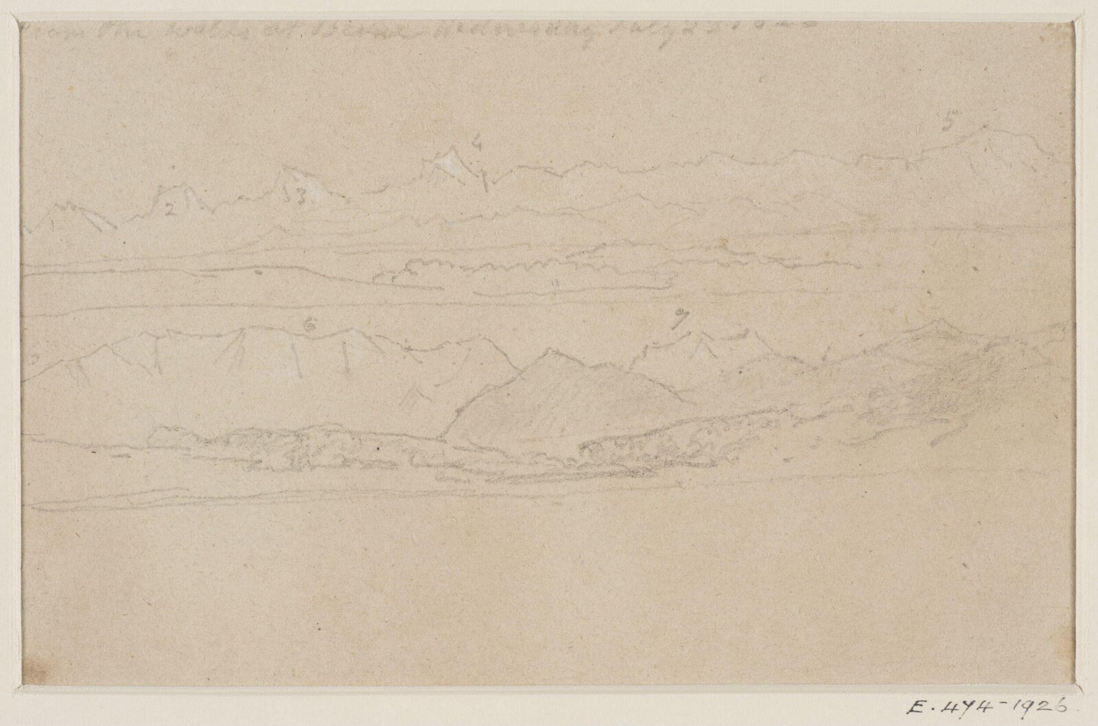 Drawing, George Howland Beaumont, 1783-1822