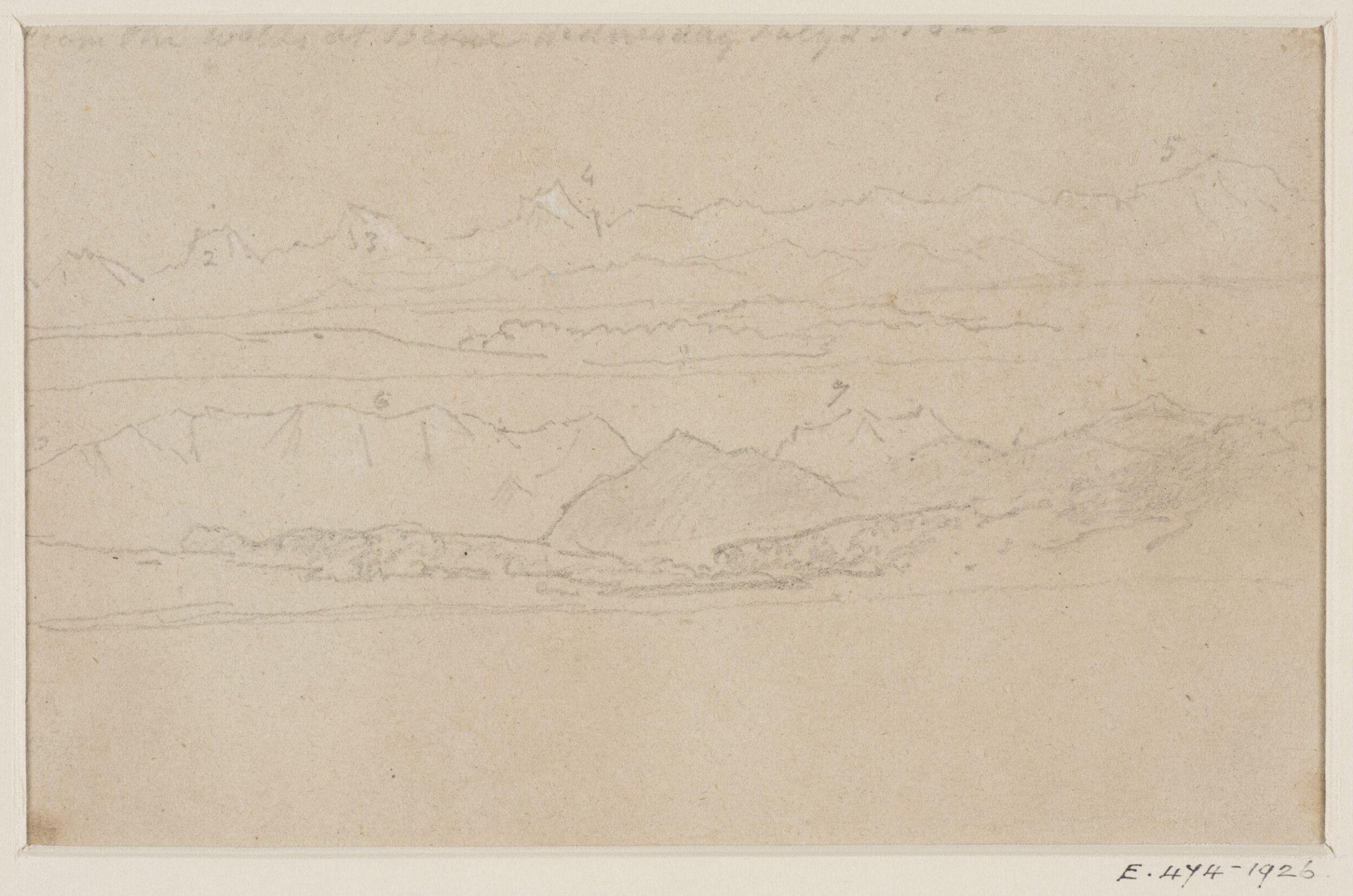 Drawing, George Howland Beaumont, 1783-1822