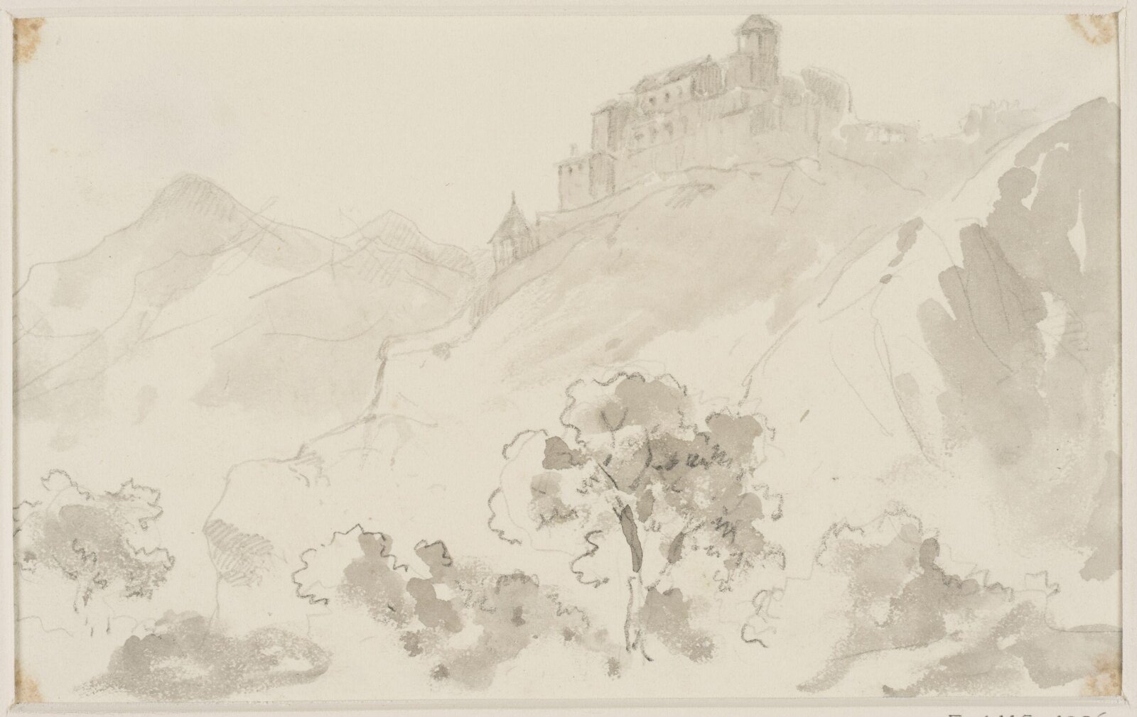 Drawing, George Howland Beaumont, 1783-1822