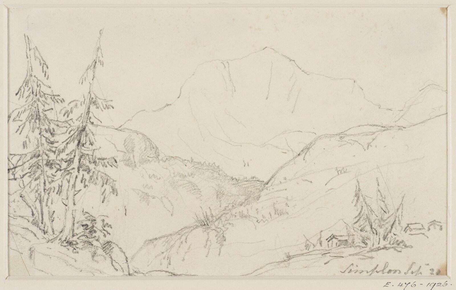 Drawing, George Howland Beaumont, 1783-1822