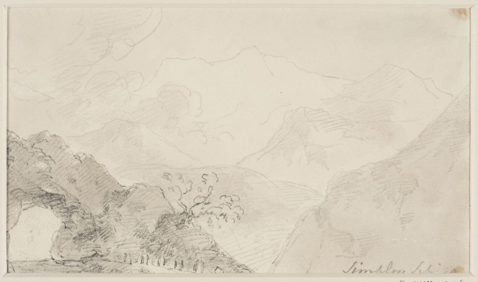 Drawing, George Howland Beaumont, 1783-1822