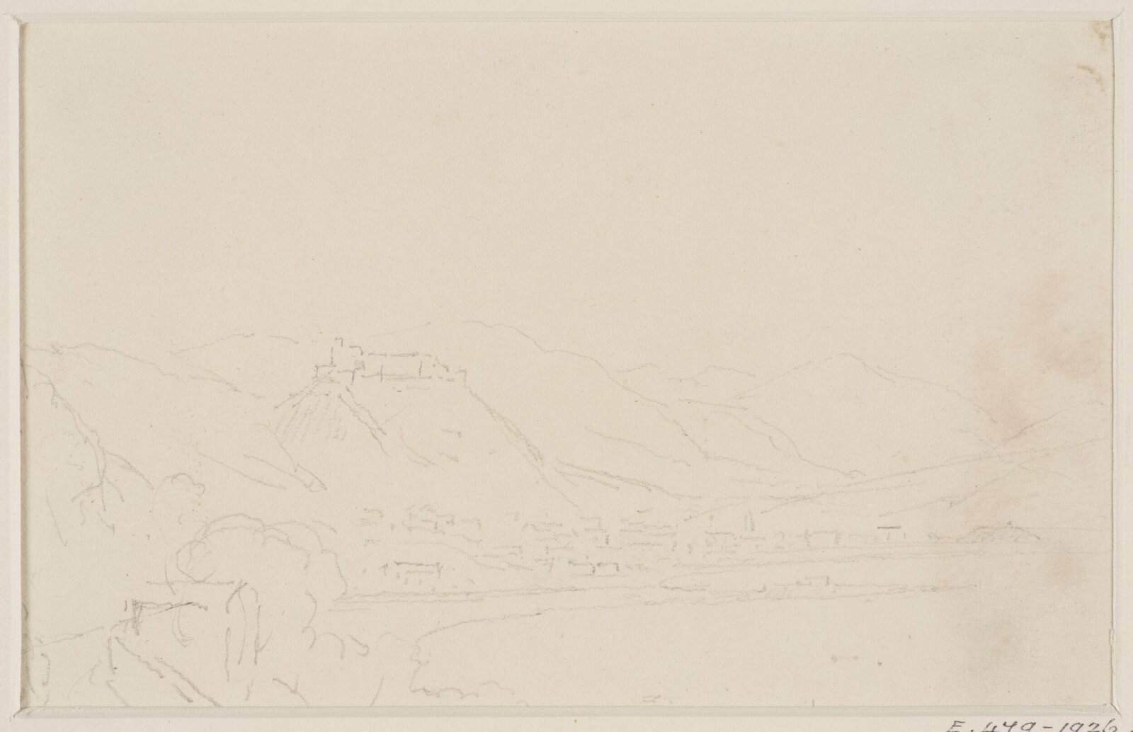 Drawing, George Howland Beaumont, 1783-1822