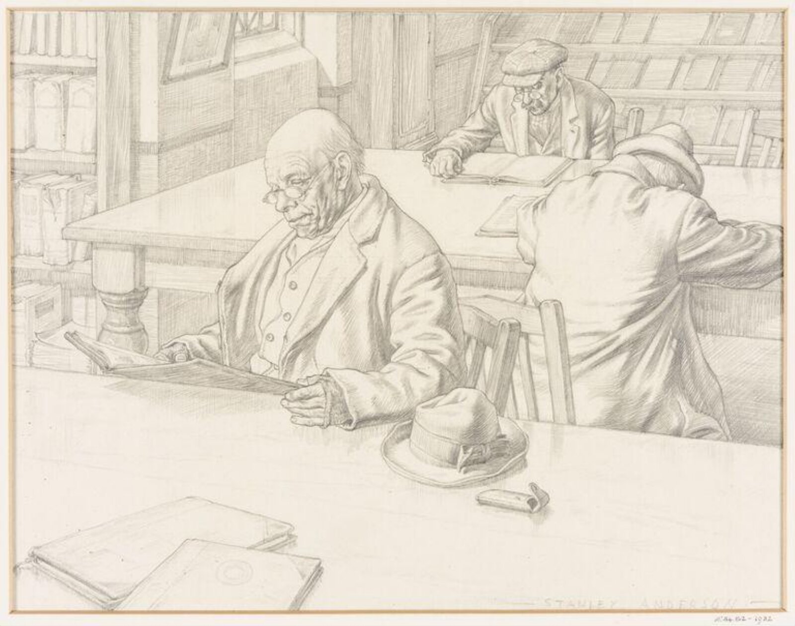 The Reading Room, Stanley Anderson, before 1930