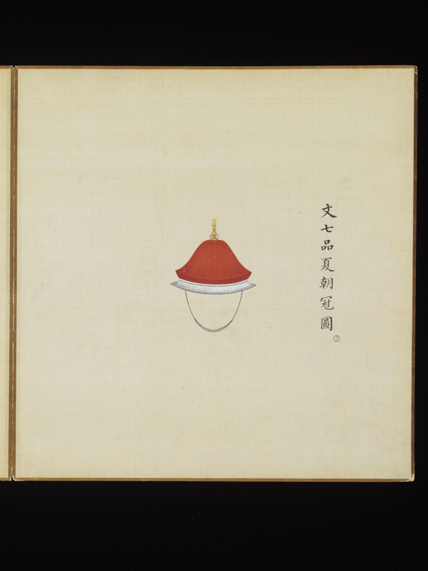 The Summer Court Cap Worn by Civil Officials of the 7th Rank, Leng Jian, 1736-1795