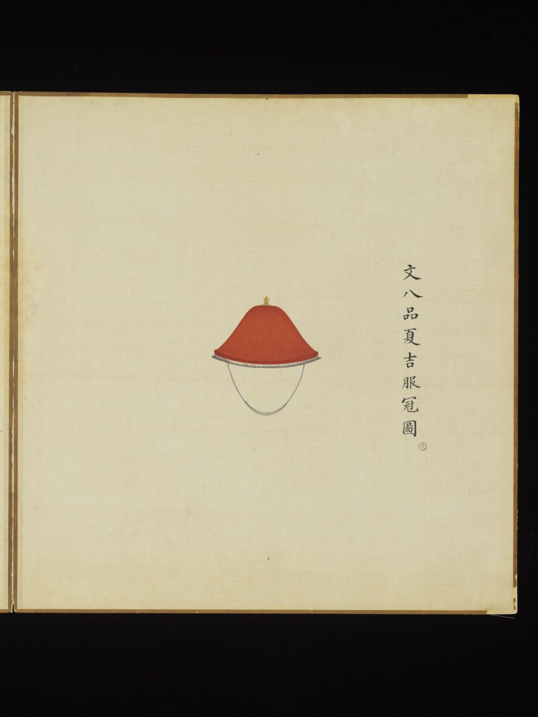 The Summer Court Cap Worn by Civil Officials of the 8th Rank, Leng Jian, 1736-1795