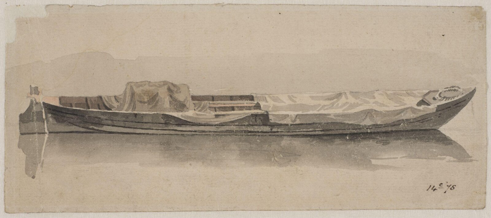 Watercolour, William Marlow, late 18th century