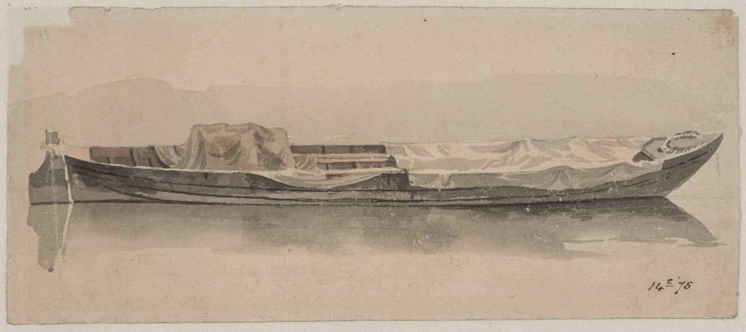 Watercolour, William Marlow, late 18th century