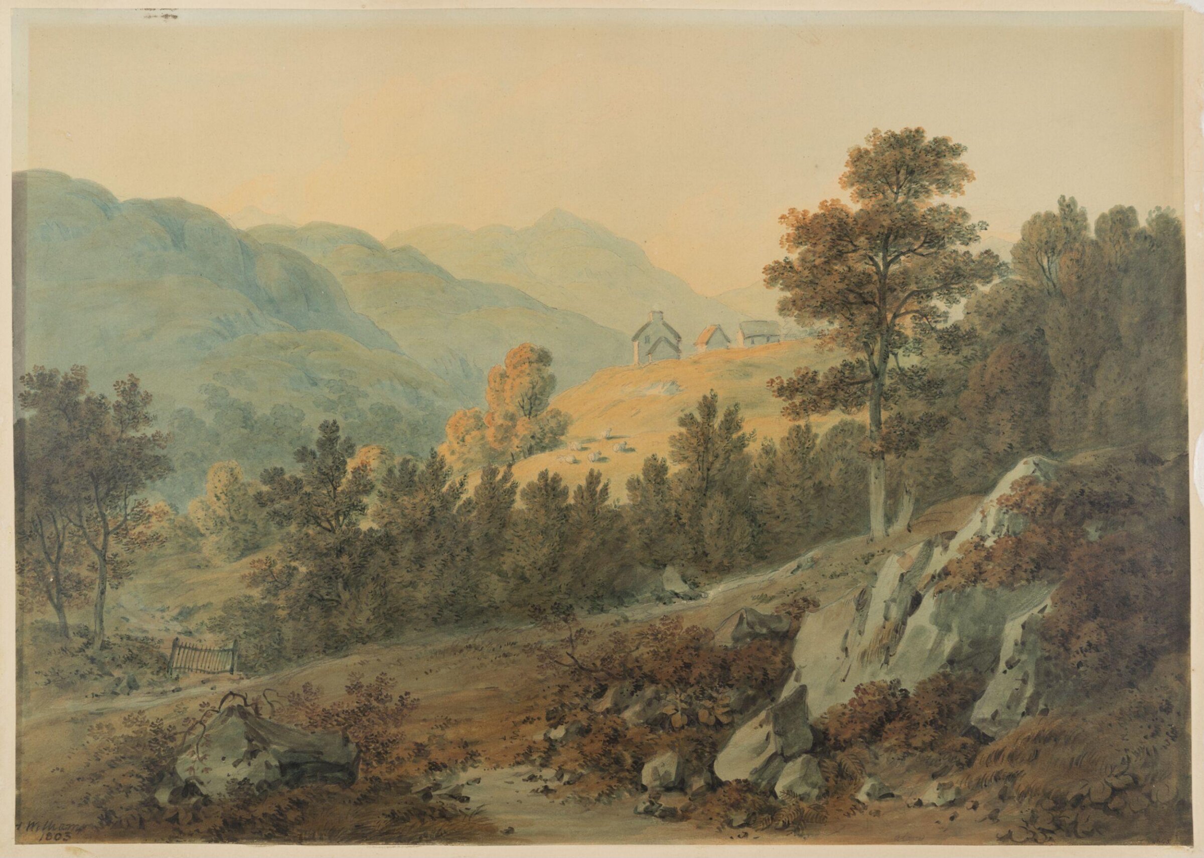 Watercolour, Hugh William Williams, 1803