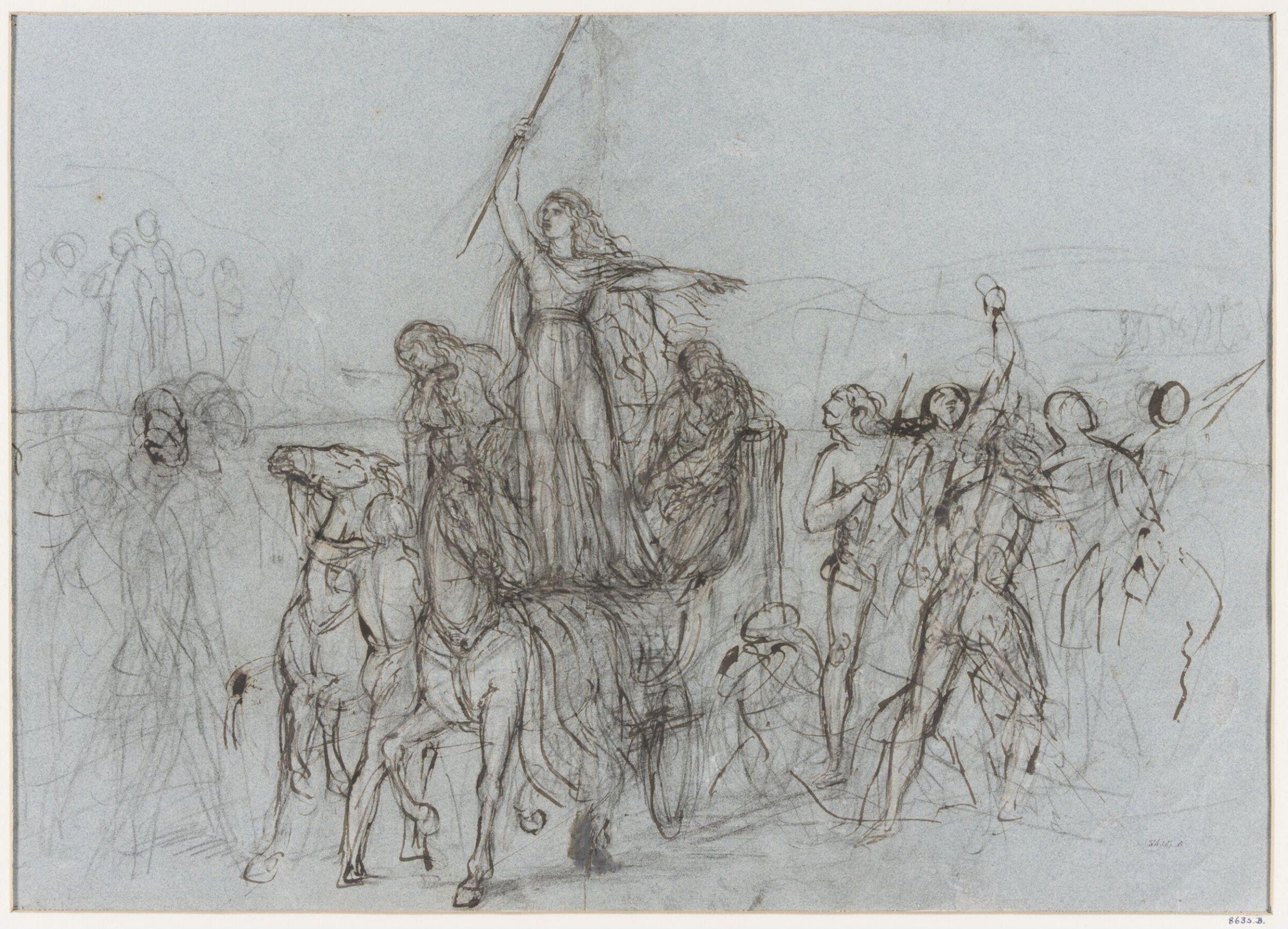 Study for Boadicea, Edward Matthew Ward, c.1843
