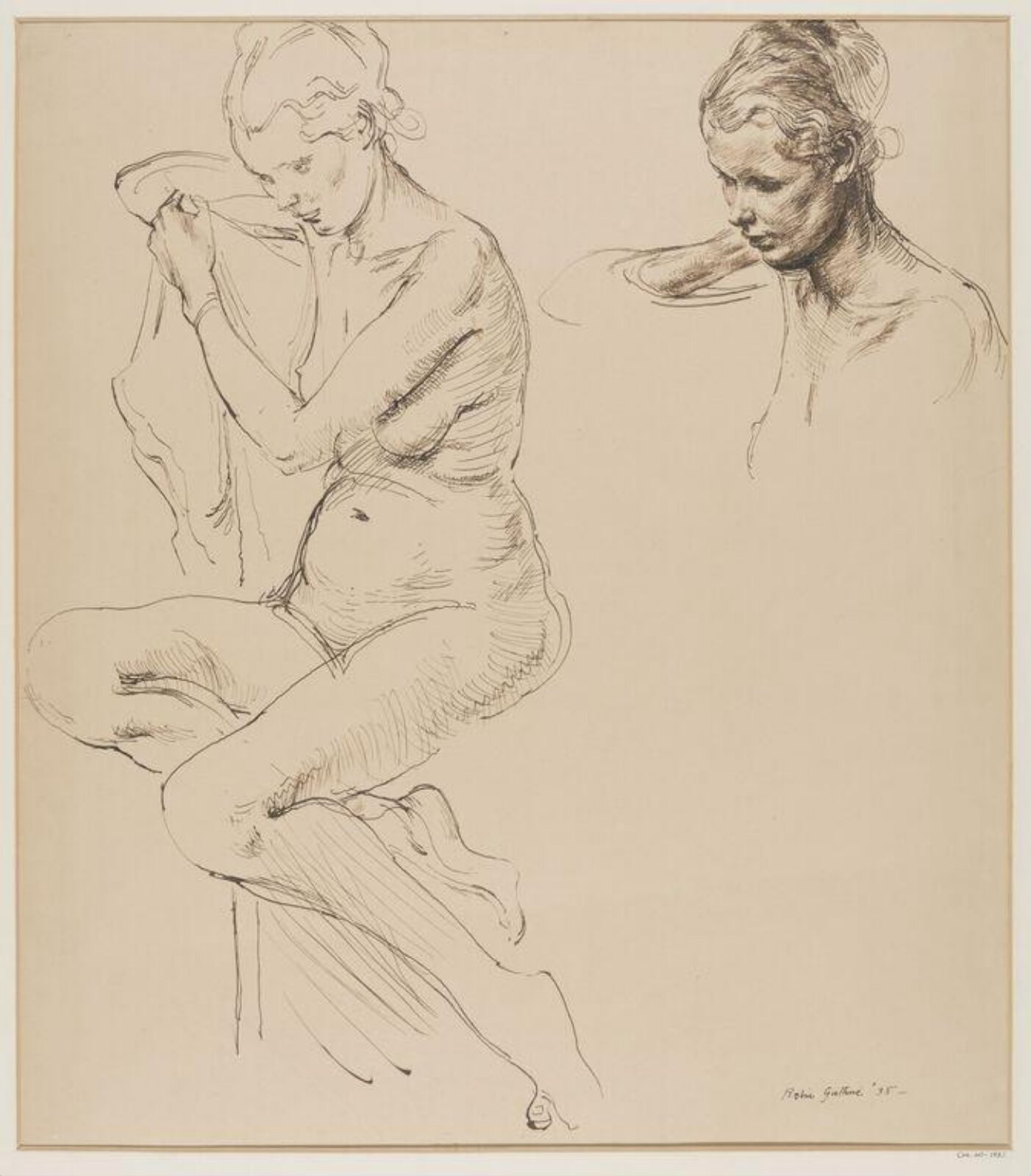 Girl seated, Robin Guthrie