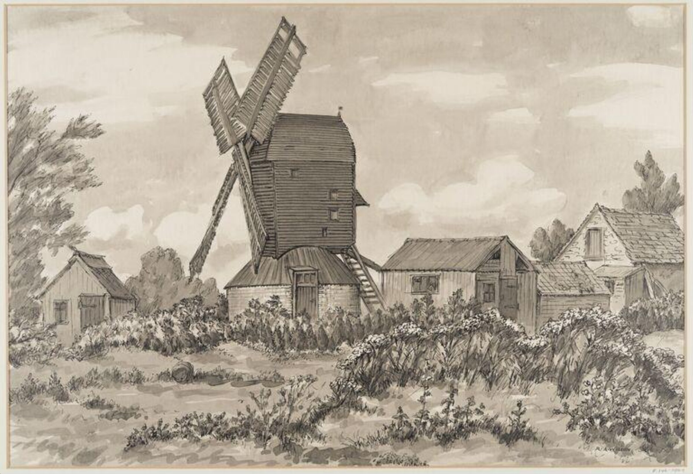 Outwood Mill, Surrey, Robert Arthur Wilson, 1944