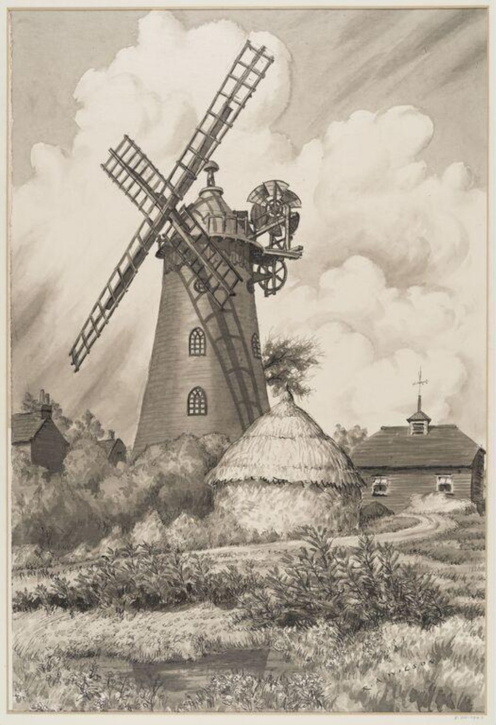 Wray Common Mill, Reigate, Surrey, Robert Arthur Wilson, c.1945