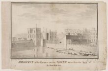 Prospect of the Entrance into the Tower [of London] taken from the back of the Stone Kitchen thumbnail 1