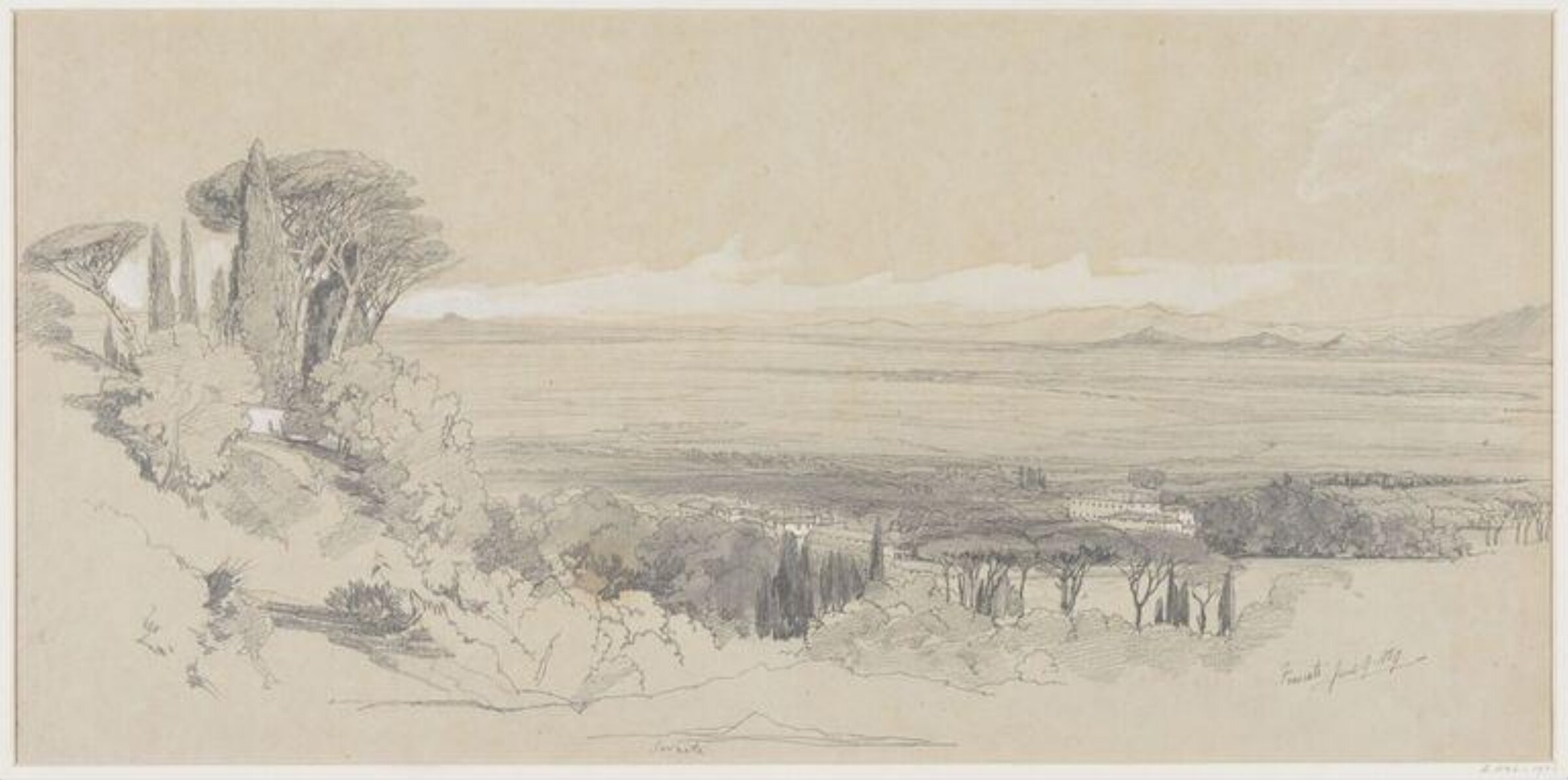 Drawing, Edward Lear, 09/06/1839