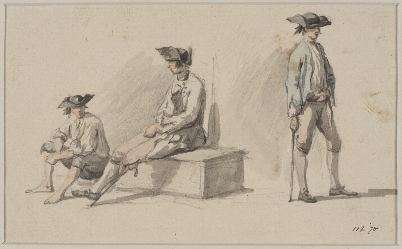 Watercolour, William Marlow, late 18th century